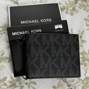 NIB Michael Kors Men’s Black Wallet